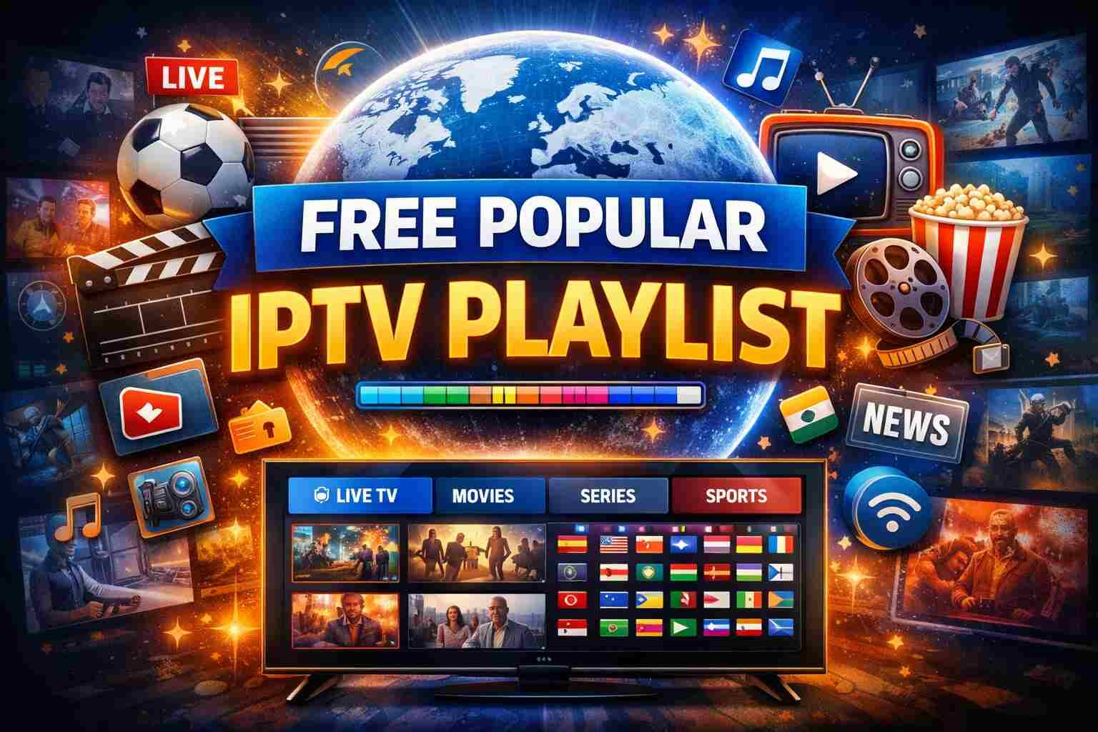 Free Popular IPTV Playlist