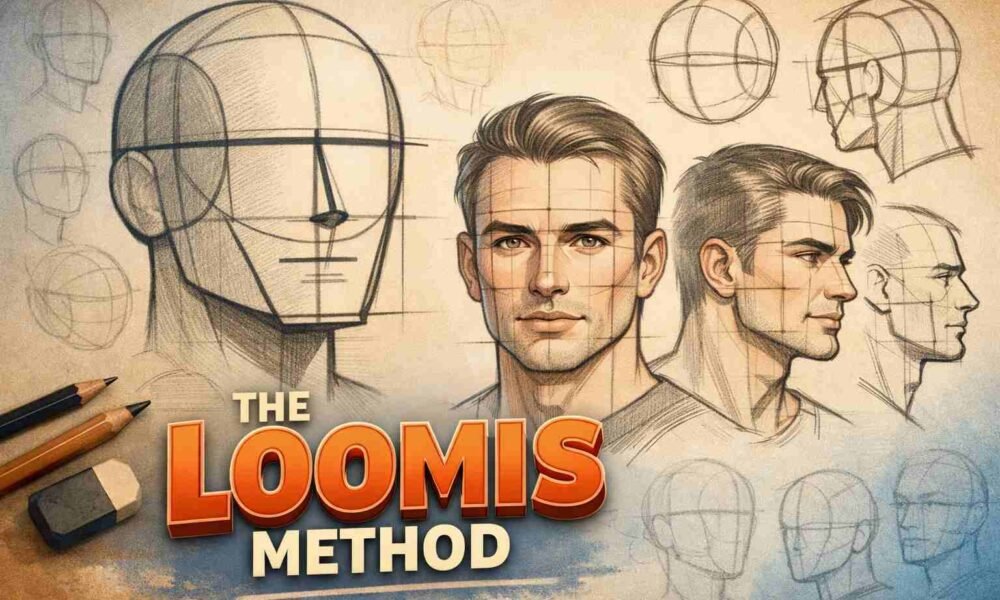 The Loomis Method Rotation A Practical Guide to Drawing Faces with the Loomis Method - Muichiro