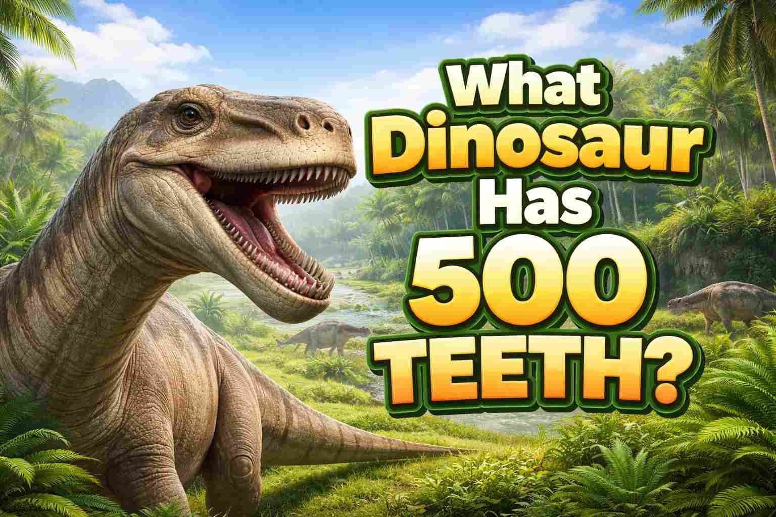 What Dinosaur Has 500 Teeth