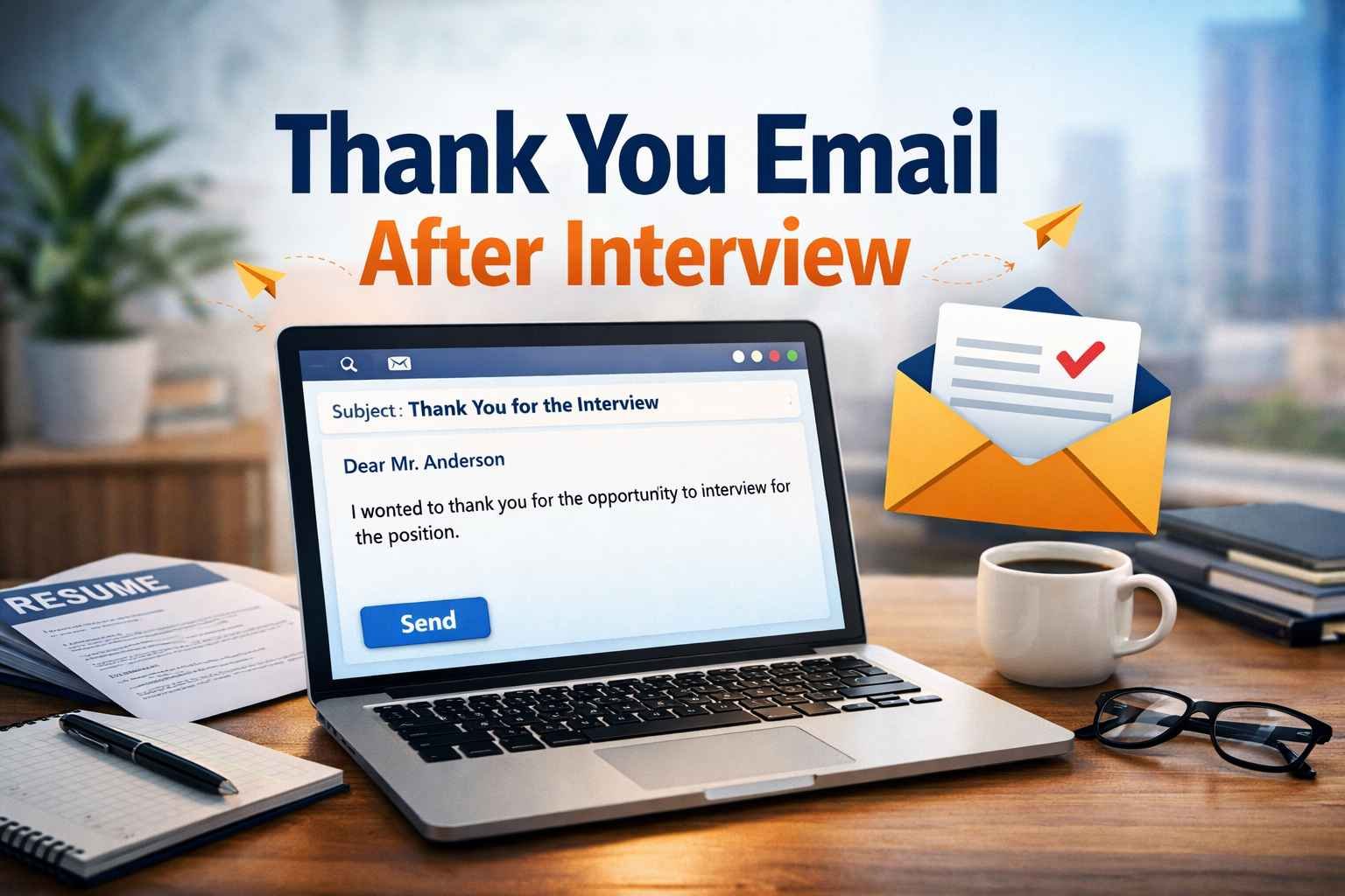 Thank You Email After Interview