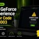 GeForce Experience Error Code 0x0003