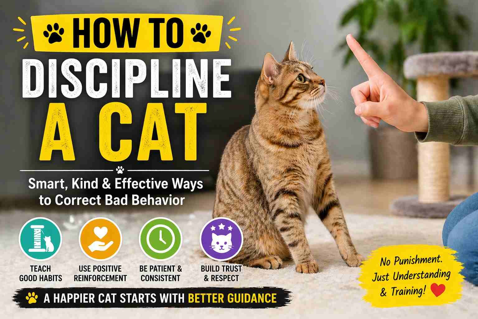 how to discipline a cat
