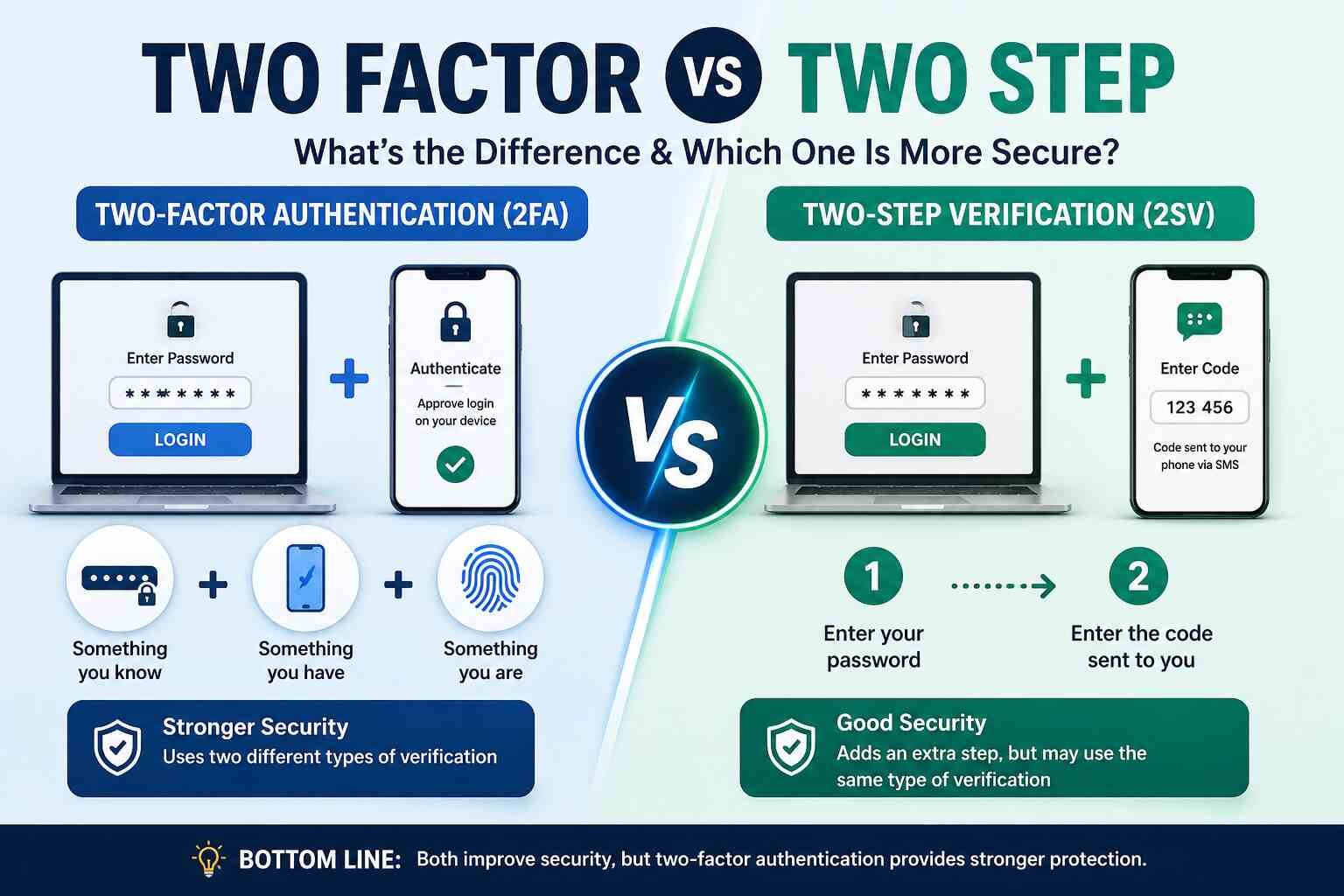 What Is Two Factor vs Two Step