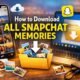 how to download all snapchat memories