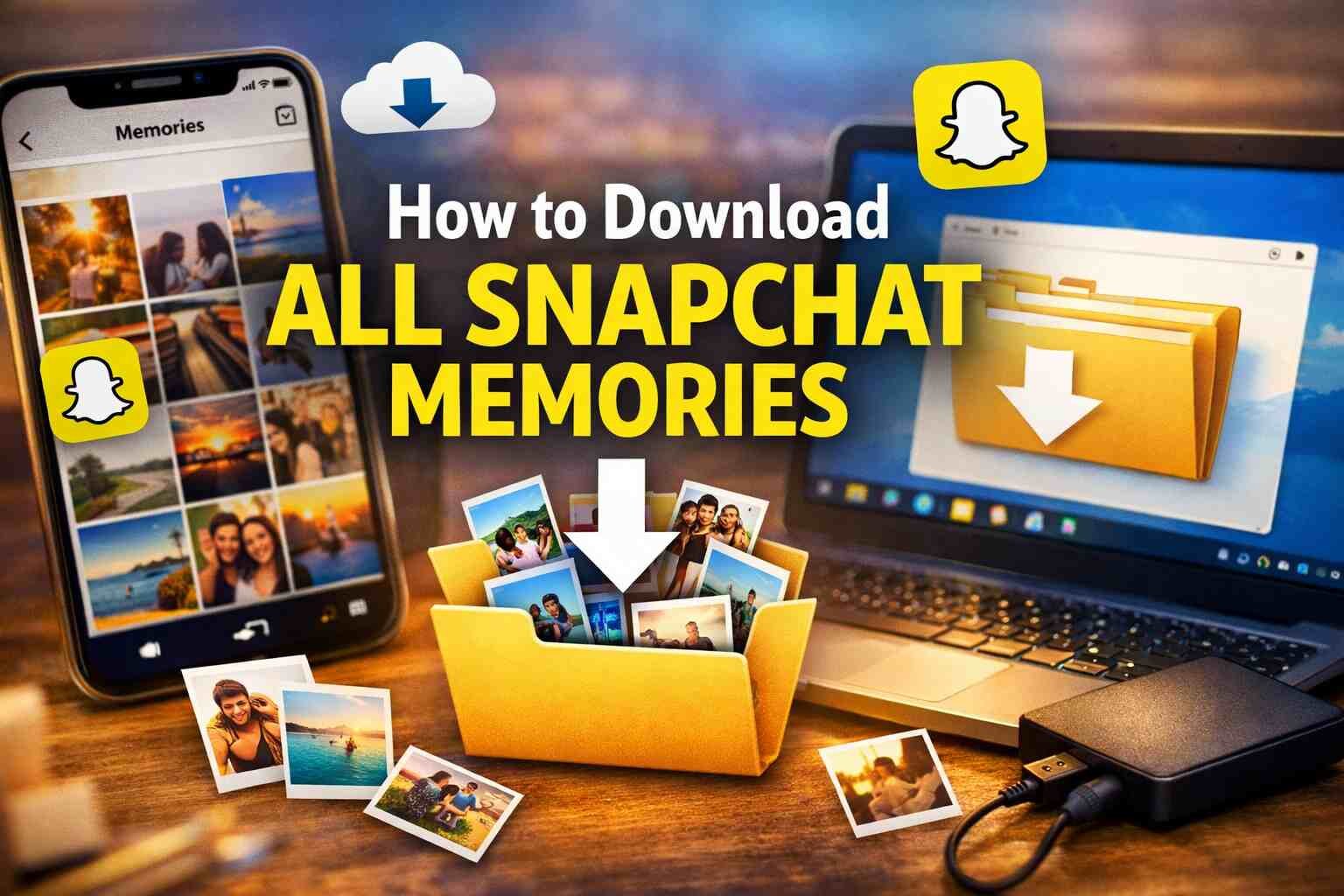 how to download all snapchat memories