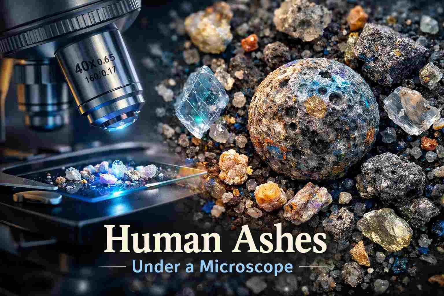 Human Ashes Under a Microscope