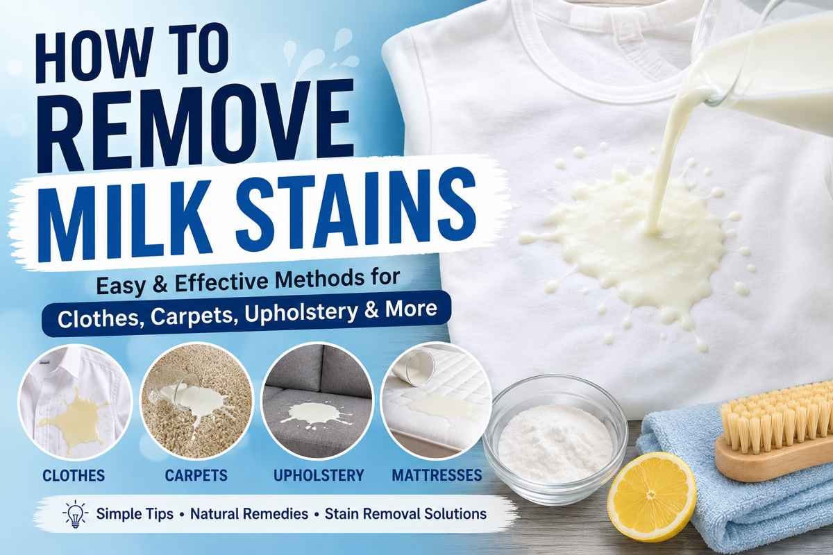 How to Remove Milk Stains