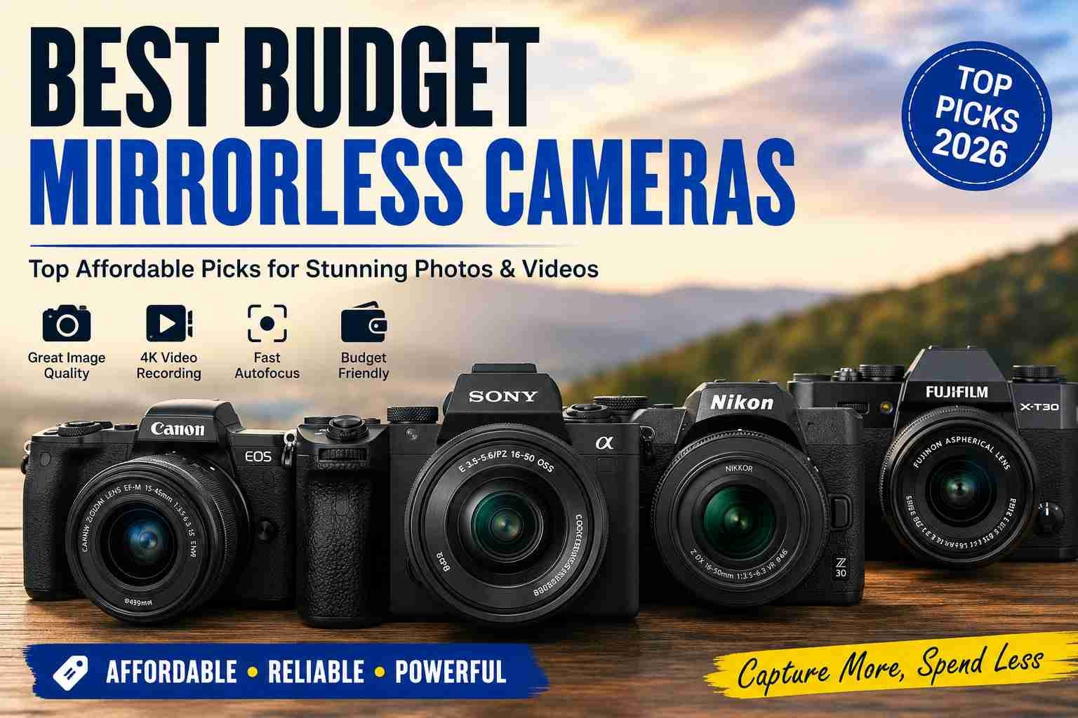 Best Budget Mirrorless Cameras