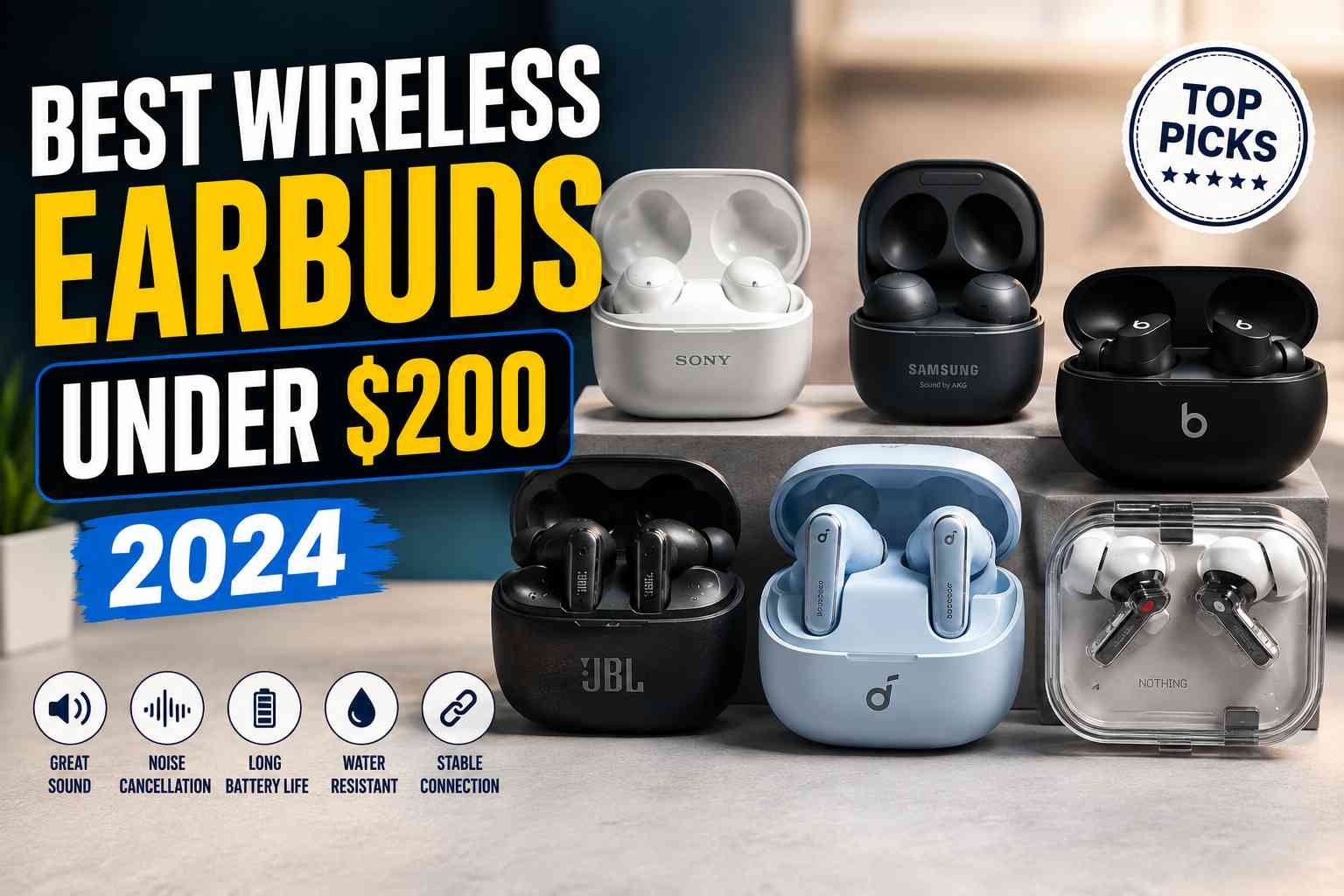 Best Wireless Earbuds Under 200 Dollars 2024