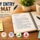 Diary Entry Format