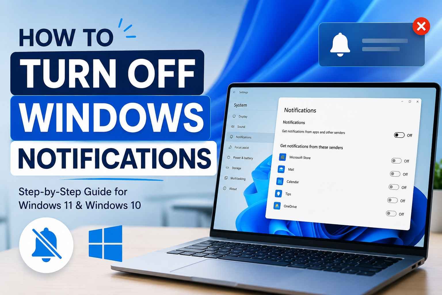 How to Turn Off Windows Notifications